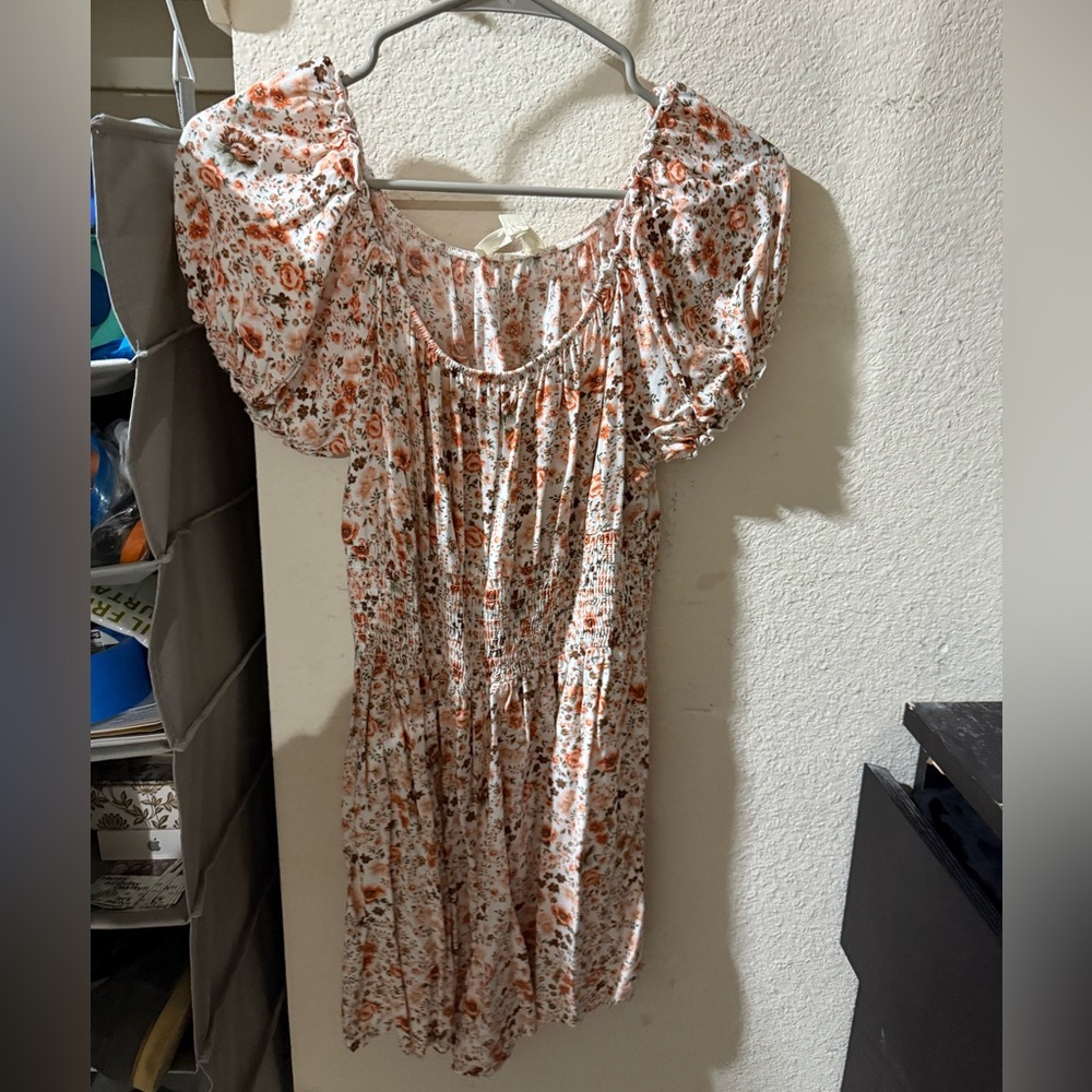 Floral Puff Sleeve Dress